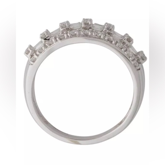 Authentic Marchesa Diamond White gold wedding band 1 ctw - Picture 3 of 7